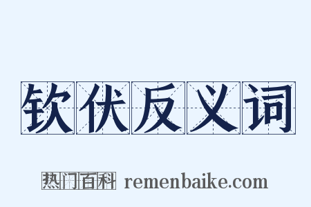 钦伏反义词是什么意思的图片